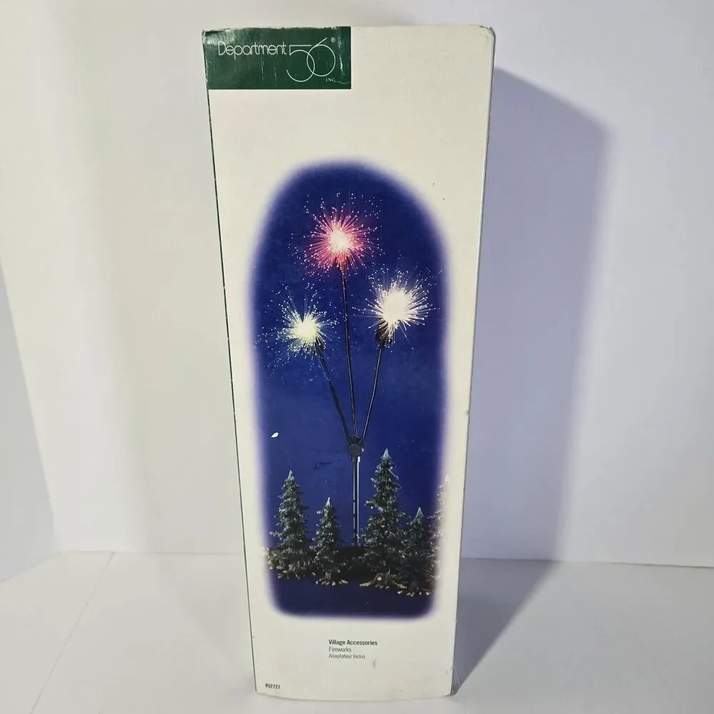 Dept. 56 Village Accessories Fireworks #52727 -Adapter Fiber Optics Lights Sound